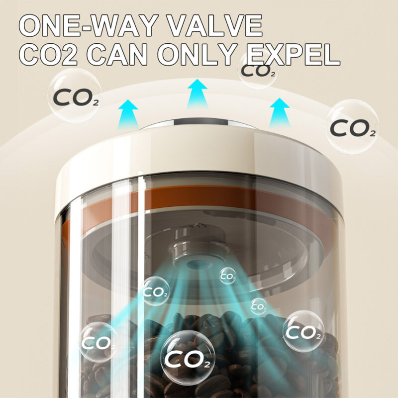 High Borosilicate Glass Food Storage Container Dry goods sealed can Coffee Bean Canister with Freshness Tracker wine Fermentation Tank Airtight Vacuum Jar