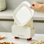 Table scraping dish plastic Fruit plates Party Cake Dessert plate set Kitchen Food-Grade PP Material Plastic Snack Plate Set with Storage Case