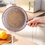 Plastic Double-Layer Draining Tool for fruit Vegetables  3-in-1 Kitchen gadgets Water Scoop Kitchen Sink Strainer Basket Plastic Colander food grade Rice Washing Basin