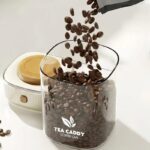 kitchen Vacuum Seal Container Moisture-proof food Organizer Glass Airtight Coffee Bean Canisters Sealing Storage Jar