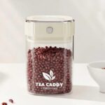 kitchen Vacuum Seal Container Moisture-proof food Organizer Glass Airtight Coffee Bean Canisters Sealing Storage Jar