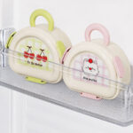 Portable breakfast storage Bento Box Food grade Double Layer fruit Draining Organizer Outdoor  fruit storage container
