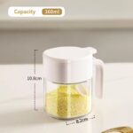 Kitchen Sealing Storage Box for Dry Spices & Salt Food Container Glass Seasoning Bottles with spoon Food Grade sealed Salt Jar
